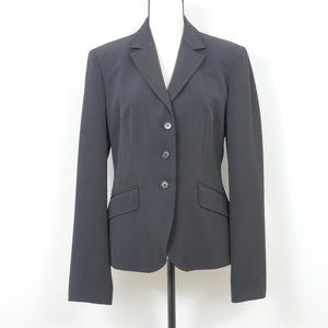 Made in Hungary of Benetton Black Button Up Size 46/US 16 Blazer Suit Jacket